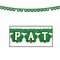 St. Patricks Theme - Shamrock Happy St Patrick's Day Streamer - Pack of 12